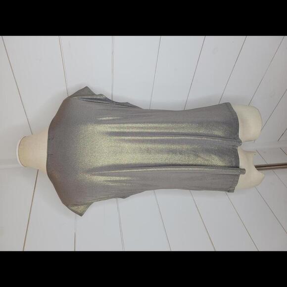 Peck & Peck Collection medium gold shimmer top - Picture 2 of 4